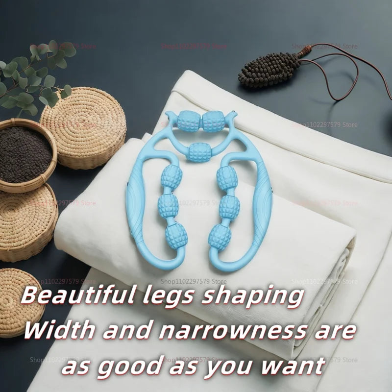 Ring Clamp Leg Massager for Calf Slimming Muscle Relaxation Kneading Roller Use at Home Gym Fitness Exercise Equipment