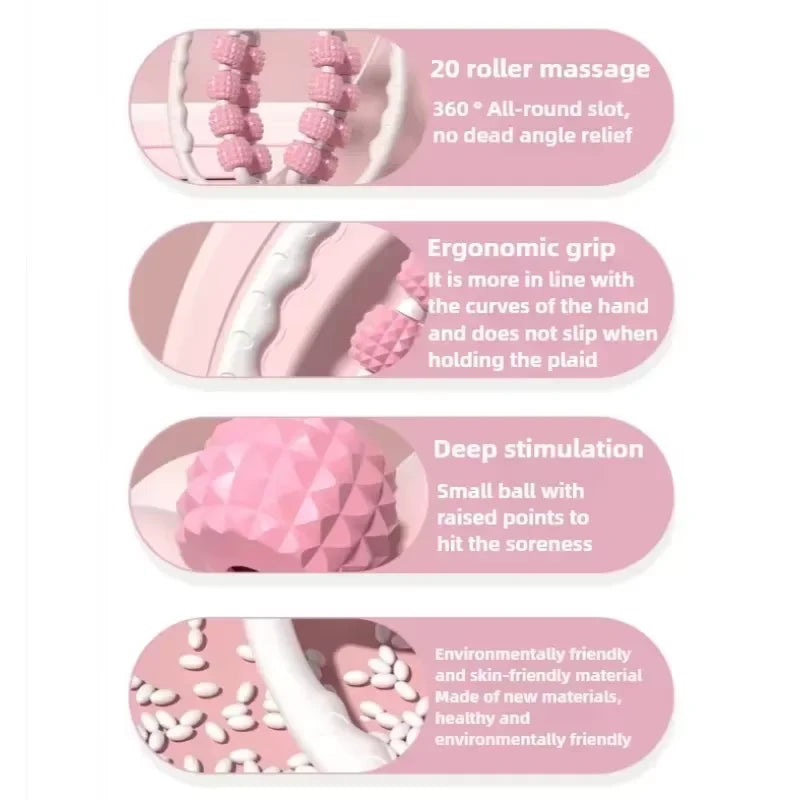 Leg massager ring clamping leg roller slimming thigh calf muscle relaxing leg slimming artifact multifunctional yoga relaxation