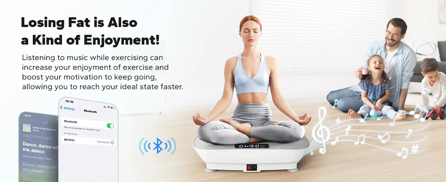 Power Vibrate Fitness Platform - Whole BodyVibrationPlate forHomeUse,withWeightLoss andShapingPrograms forEnhancedFitnessResults