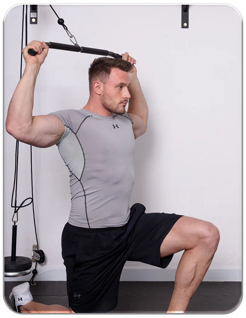 Professional Cable Machine Attachment Bar – Multi-Grip Straight Pull Bar for Strength Training